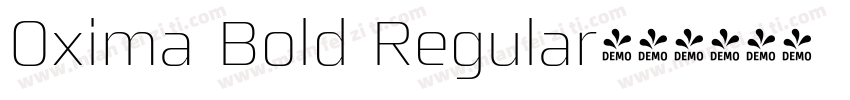 Oxima Bold Regular字体转换